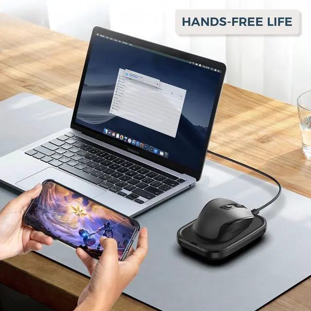 Alt view image 5 of 5 - Yonktoo Mouse Jiggler Undetectable  Ultra Slim Mouse Mover with Realistic Movement, No Software Needed, Keeps Your PC Awake and Active, Keeps Computer Awake for Office or Remote Work - Black