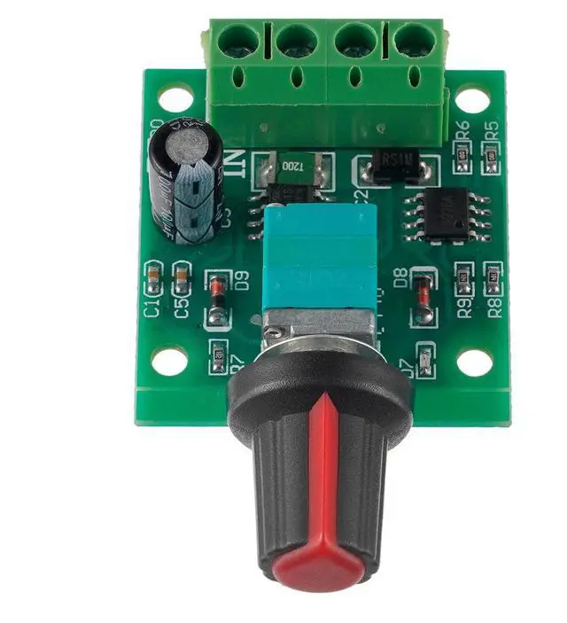 Alt view image 2 of 4 - BOJACK Low Voltage DC Motor Speed Controller PWM 1.8v 3v 5v 6v 12v 2A 30W Adjustable Driver Switch 1803BK 1803B (Pack of 2 Pcs)