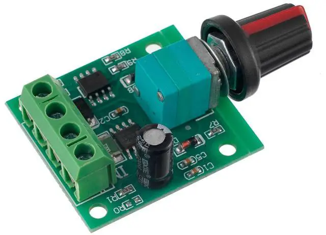 Alt view image 3 of 4 - BOJACK Low Voltage DC Motor Speed Controller PWM 1.8v 3v 5v 6v 12v 2A 30W Adjustable Driver Switch 1803BK 1803B (Pack of 2 Pcs)