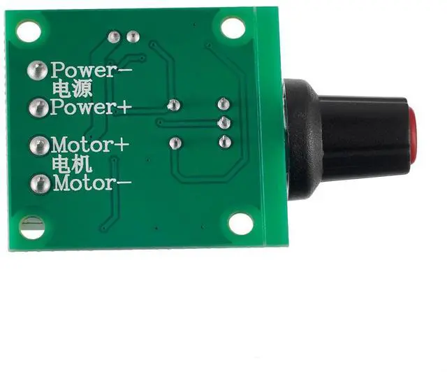 Alt view image 4 of 4 - BOJACK Low Voltage DC Motor Speed Controller PWM 1.8v 3v 5v 6v 12v 2A 30W Adjustable Driver Switch 1803BK 1803B (Pack of 2 Pcs)