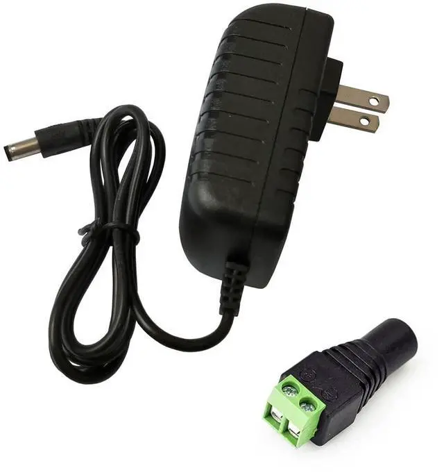 Alt view image 3 of 3 - Yuarisx AC 100-240V to DC 12V 2A 24W Power Supply Adapter Converter Transformers with 5.5 x 2.5mm Plug for LED Strip Flexible Lights, CCTV Security Camera System - 4PACK