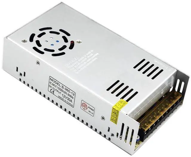 Main image of KEHIPI DC 12V 30A Power Supply 360W Universal Regulated Switching AC to DC Converter AC 110V/220V (SMPS) Transformer Driver Adapter for LED Strip Light, CCTV Camera Security System, Radio, Computer