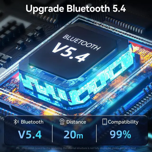 Alt view image 3 of 7 - Bluetooth 5.4 Transmitter Receiver 3-in-1 Bluetooth Adapter HiFi Audio Receiver FM Transmitter with LED Display 3.5mm AUX RCA USB for TV/Car/PC/Home Stereo/Speakers