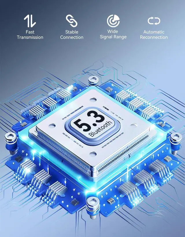 Alt view image 3 of 7 - DAMAIKE Bluetooth 5.3 Receiver for Car, [LED Screen] [Noise Cancelling] 3.5mm AUX Bluetooth Adapter, Wireless Audio Receiver for Wired Headphones/Home Stereo/Speaker, Music Playing, Hands-Free Call