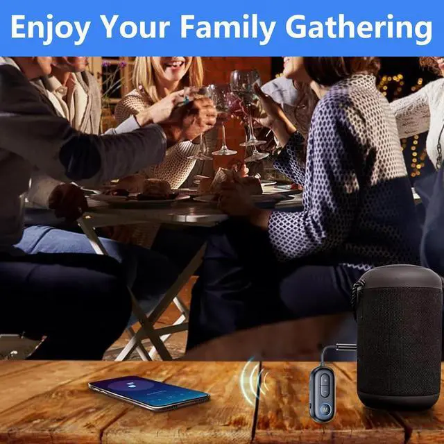 Alt view image 7 of 7 - SYENGKKY Bluetooth 5.4 Transmitter Receiver - 2-in-1 Bluetooth Wireless Audio Transmitter for Headphones or BT Devices - 3.5mm Audio Jack Adapter for TV, Airplane, Car, PC, Gym Equipment, Switch