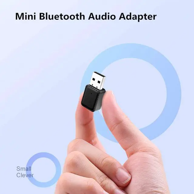 Alt view image 6 of 7 - Upgrade USB Bluetooth 5.0 Car Receiver and Transmitter with Mode Switch RCA, Aux Bluetooth Adapter USB to 3.5mm Jack Wireless Music Audio Receiver with Mic for Car Speakers Home TV Laptop PC