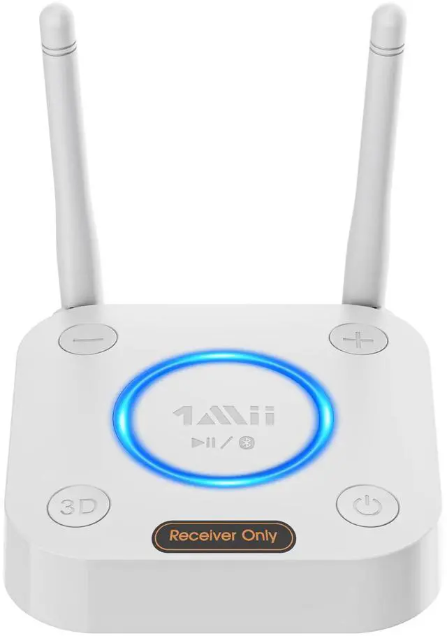 Main image of [Upgraded] 1Mii Bluetooth 5.1 Receiver, Long Range HiFi Bluetooth Audio Adapter w/ 3D Surround aptX HD Low Latency, Optical RCA AUX 3.5mm Coaxial for Home Stereo System - B06Pro Grey