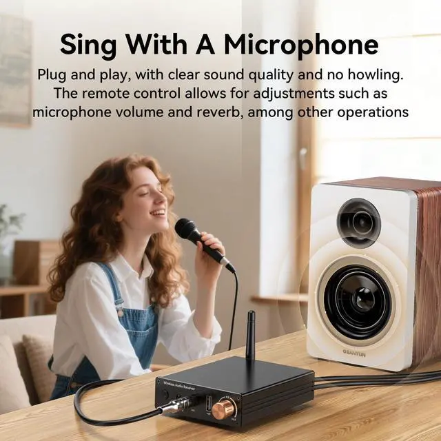 Alt view image 5 of 7 - Bluetooth 6.0 Receiver, Bluetooth Audio Adapter with 3.5mm AUX RCA Cable, Wireless Audio Receive Old Stereo/Home Speakers/Wired Headphones/Home Audio Music Streaming Stereo System