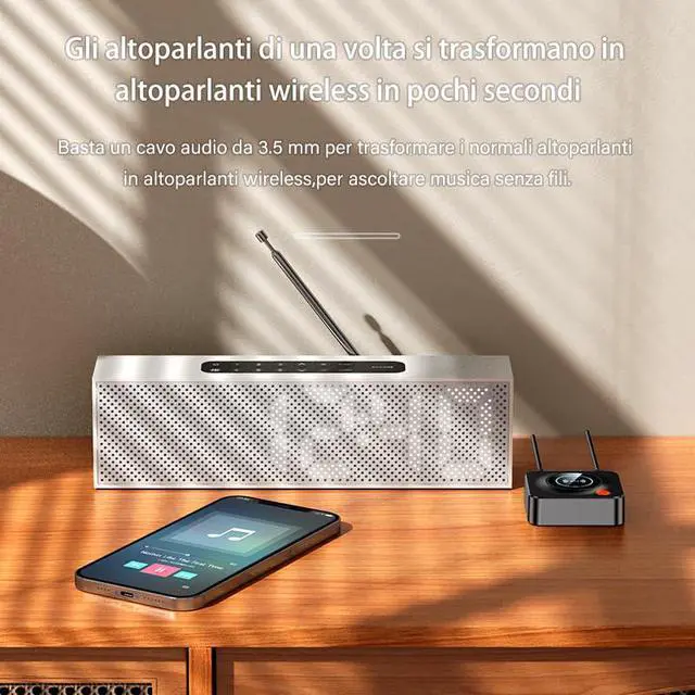 Alt view image 5 of 6 - eppfun Bluetooth 5.3 Receiver for Home Stereo, with NFC, TF Card Slot, 3.5mm AUX/RCA, Wireless Audio Adapter Low Latency for Home Music Streaming Stereo System