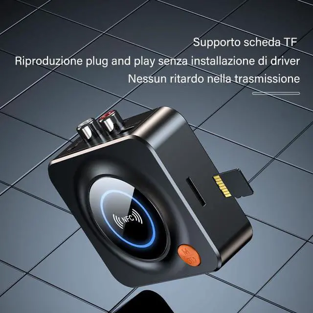 Alt view image 6 of 6 - eppfun Bluetooth 5.3 Receiver for Home Stereo, with NFC, TF Card Slot, 3.5mm AUX/RCA, Wireless Audio Adapter Low Latency for Home Music Streaming Stereo System