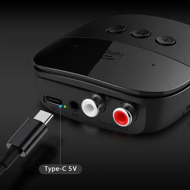 Alt view image 7 of 7 - eppfun Bluetooth 5.2 Receiver,Bluetooth Audio Adapter with NFC, USB, TF Card Slot, 3.5mm AUX/RCA for Home Music Streaming Stereo System