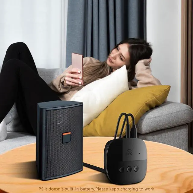 Alt view image 6 of 7 - eppfun Bluetooth 5.2 Receiver,Bluetooth Audio Adapter with NFC, USB, TF Card Slot, 3.5mm AUX/RCA for Home Music Streaming Stereo System