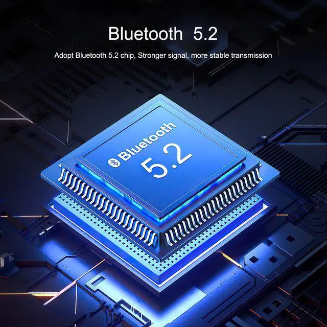 Alt view image 3 of 7 - JXTZ Bluetooth 5.2 Transmitter Receiver, HiFi Bluetooth Audio Adapter with Display, Wireless Audio Adapter for Music Streaming Sound System, Headphones, TV, Support TF Card/RCA/3.5mm AUX Output