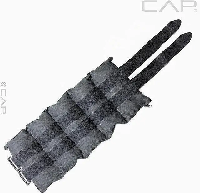 Alt view image 2 of 5 - CAP Barbell Adjustable Ankle Weights |10-20lb Pair | Black