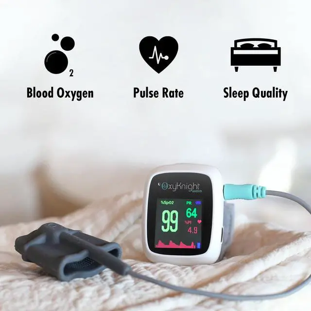 Alt view image 2 of 6 - OxyKnight® Watch | Smart Home Sleep Oximetry Monitor