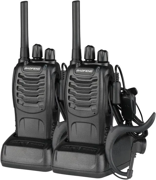 Main image of BF-88A 5W FRS Frequency Handheld Walkie Talkie Black (2pcs/Pair)