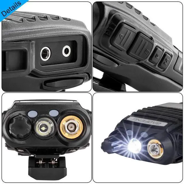 Alt view image 5 of 7 - UV82 Dual Band Dual Standby Dual Display 5W Handheld Two Way Radio Walkie Talkie Black