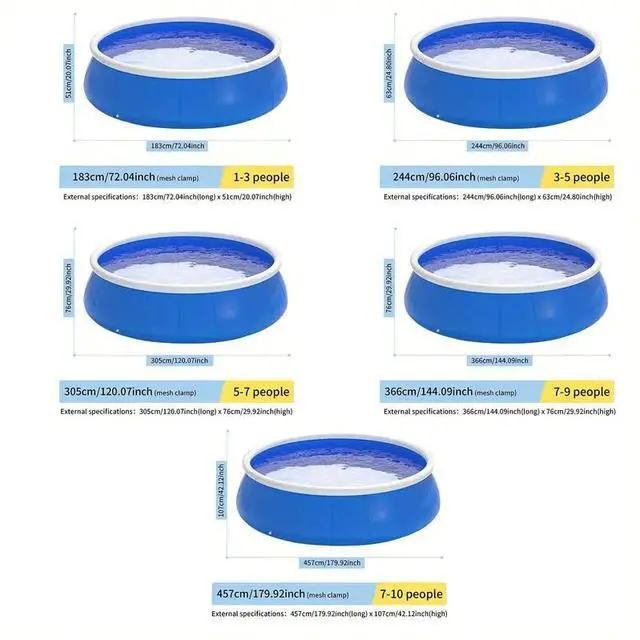 Alt view image 3 of 5 - Inflatable swimming pool 244*63 butterfly inflatable coil mesh pool