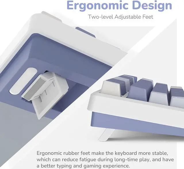 Alt view image 7 of 7 - RK ROYAL KLUDGE M75 Mechanical Keyboard with OLED Smart Display and Volume Knob, 2.4G/USB-C/BT Gasket Mounted 75% Layout Wireless Gaming Keyboard with 81 Keys, RGB Backlit Hot-Swappable Brown Switch