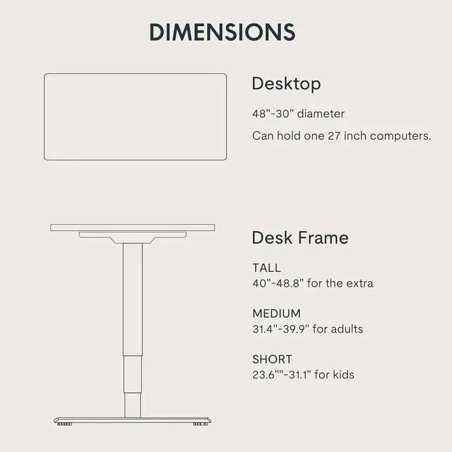 Alt view image 5 of 6 - Stand Up Desk 3 Stages Dual Motor Electric Standing Desk 48x30 Inch Whole-Piece Board Height Adjustable Desk Electric Sit Stand Desk(Black Frame + Mahogany Desktop, 2 Packages)