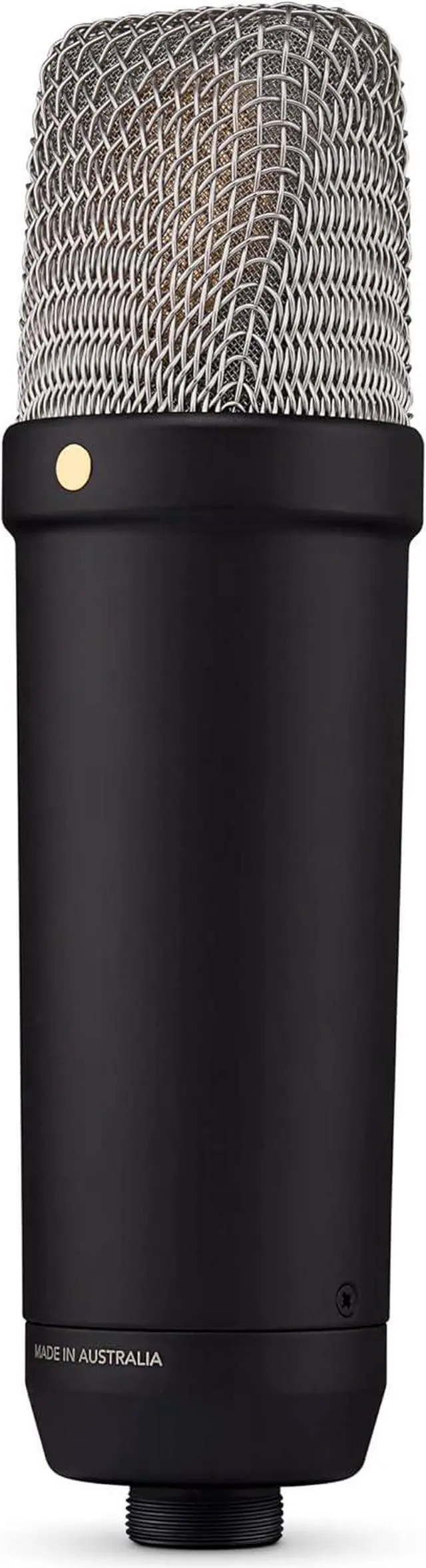 Alt view image 2 of 7 - NT1 5th Generation Large-diaphragm Studio Condenser Microphone with XLR and USB Outputs, Shock Mount and Pop Filter for Music Production, Vocal Recording and Podcasting (Black)