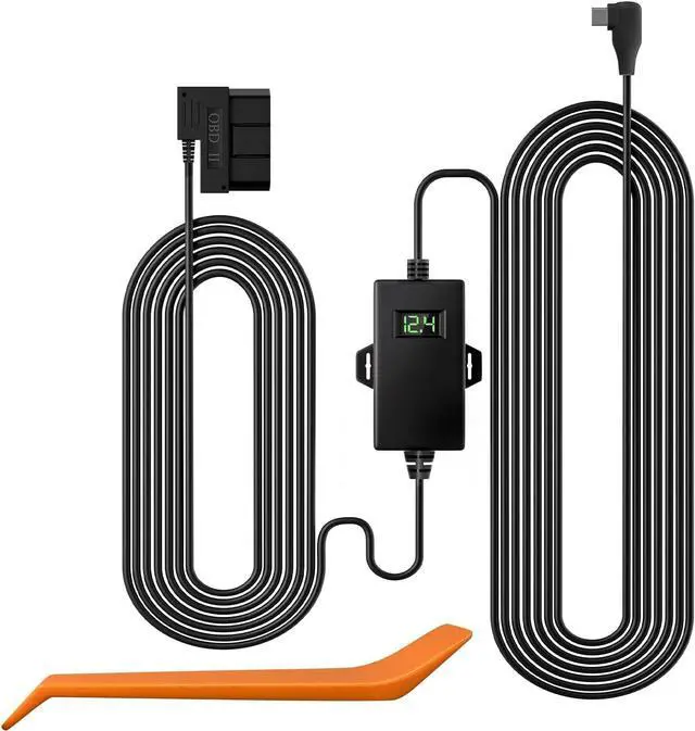 Main image of Dash Cam OBD Hardwire Kit Power Cable Type USB C Port,10FT 12V-24V to 5V,for Dash Camera, Low Voltage Protection