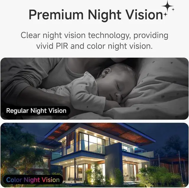 Alt view image 3 of 7 - Noorio B210 2K Wireless Outdoor Security Camera & CL200 2-Way Video Calling Indoor Camera
