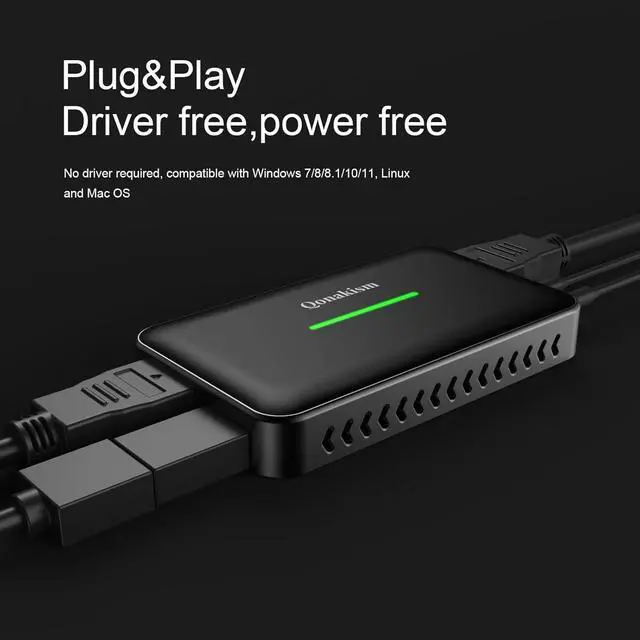 Alt view image 7 of 7 - 4K HDMI Video Capture Card Stream and Record in 4K 30Hz and 1080 60Hz with Ultra-Low Latency on PS5, PS4/Pro, Xbox Series X/S, in OBS and More, for Gaming Streaming&Recording, Works with PC, Mac, iPad