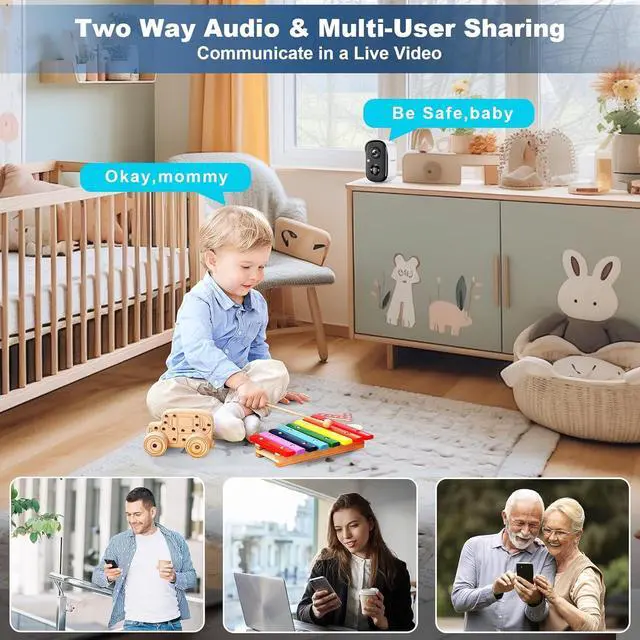 Alt view image 7 of 7 - Security Cameras Wireless Outdoor, 2K Battery Powered Indoor Camera/WiFi Camera for Home Security with AI Motion Detection, Color Night Vision, Spotlight, Siren, Waterproof, SD/Cloud Storage