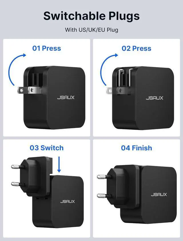 Alt view image 7 of 7 - Docking Station & 45W Charger for Steam Deck, 6-in-1 Steam Deck Dock with HDMI 2.0 4K@60Hz, Gigabit Ethernet, 3 USB-A 3.0 and USB-C Charger Compatible with Valve Steam Deck OLED-HB0603