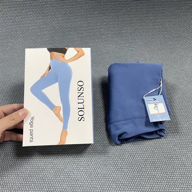 Main image of SOLUNSO YOGA PANTS No Front Seam Capri Leggings High Waisted Buttery Soft Yoga Pants