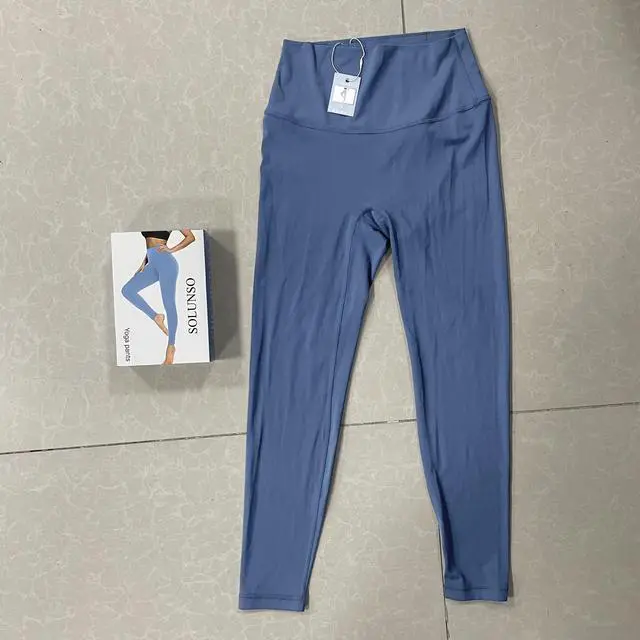 Alt view image 2 of 4 - SOLUNSO YOGA PANTS No Front Seam Capri Leggings High Waisted Buttery Soft Yoga Pants