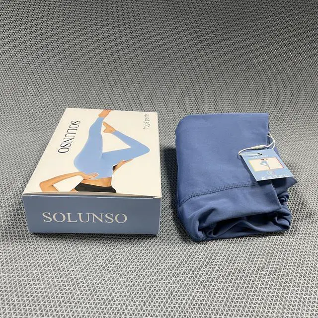 Alt view image 3 of 4 - SOLUNSO YOGA PANTS No Front Seam Capri Leggings High Waisted Buttery Soft Yoga Pants