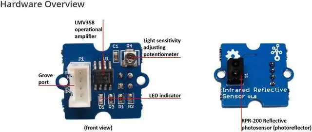 Alt view image 5 of 6 - NGW-1pc Grove - Infrared Reflective Sensor v1.2