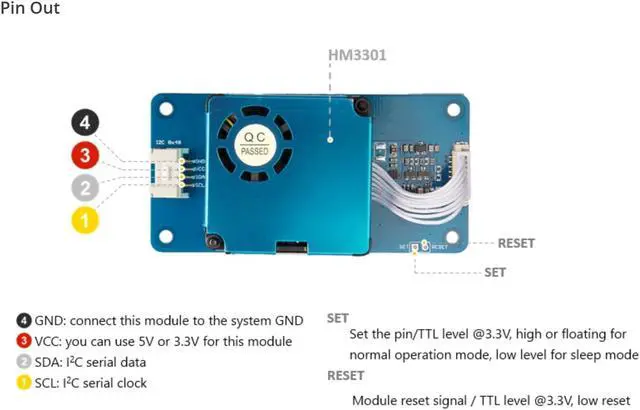 Alt view image 6 of 6 - NGW - 1pc Grove - Laser PM2.5 Dust Sensor -Compatible with Arduino - HM3301