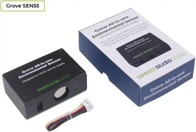 Main image of NGW-1pc Grove - SEN55 All-in-one environmental sensor - NOx, VOC, RH, Temp, PM1.0/2.5/4/10 with proprietary algorithms, HVAC, Air Purifier