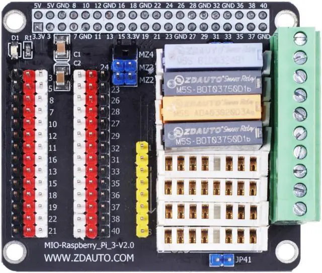 Alt view image 2 of 5 - NGW-1pc MIO Starter Kit with Expansion Board, M5S I/O modules and PLC  Compatible with Raspberry Pi 3