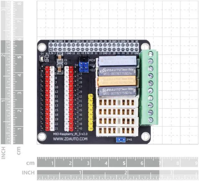 Alt view image 5 of 5 - NGW-1pc MIO Starter Kit with Expansion Board, M5S I/O modules and PLC  Compatible with Raspberry Pi 3