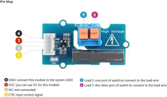 Alt view image 6 of 6 - NGW-1pc Grove - Solid State Relay V2