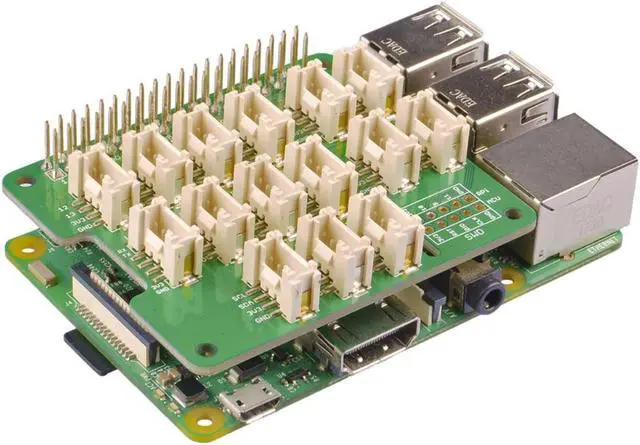 Alt view image 4 of 5 - NGW-1pc Grove Base Hat for Raspberry Pi - 24-Pin GPIO maintain, Grove interface for 3× I2C, 1× UART, 6× Digital, 4× Analog, SWD Debug interface, 1x PWM Port