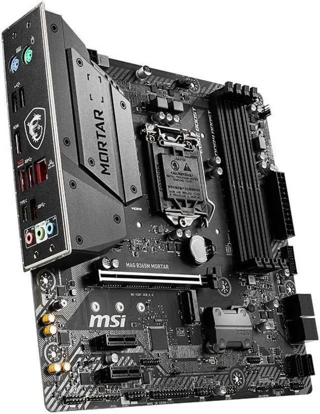 Alt view image 3 of 5 - MSI MAG B365M MORTAR LGA 1151 Micro ATX Intel Motherboard