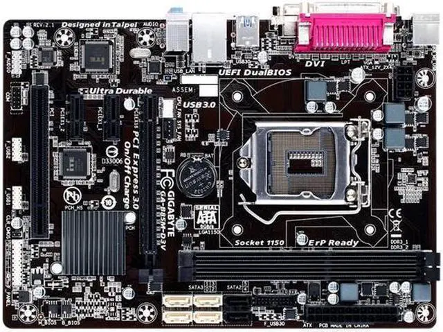 Alt view image 2 of 3 - GIGABYTE GA-B85M-D3V LGA1150/ Intel B85/ DDR3/ SATA3&USB3.0/ A&GbE/ MicroATX Motherboard