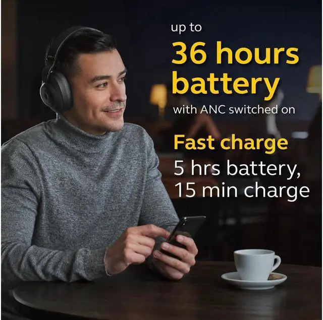 Alt view image 3 of 5 - Jabra Elite 85h Wireless Stereo ANC Headphones Navy