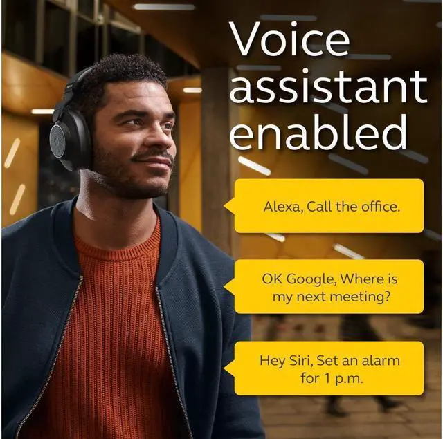 Alt view image 2 of 5 - Jabra Elite 85h Wireless Stereo ANC Headphones Navy