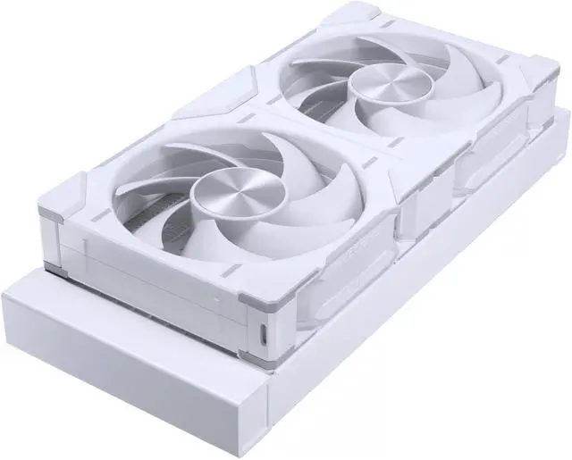 Alt view image 3 of 5 - Phanteks Glacier One 240D30 Premium D/A-RGB AIO Liquid CPU Cooler, D/A-RGB Pump Cap Design, 2x D30 120mm PWM D-RGB Fans, Supports Intel Core 14th Gen Processors, White
