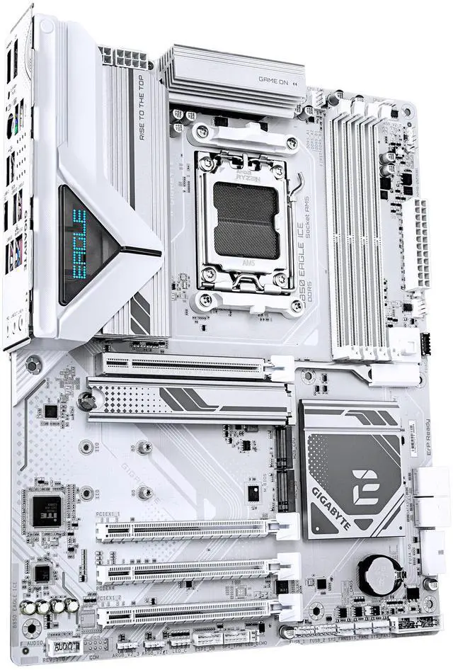 Alt view image 2 of 4 - GIGABYTE B850 EAGLE WF7 ICE AM5 AMD B850 ATX Motherboard