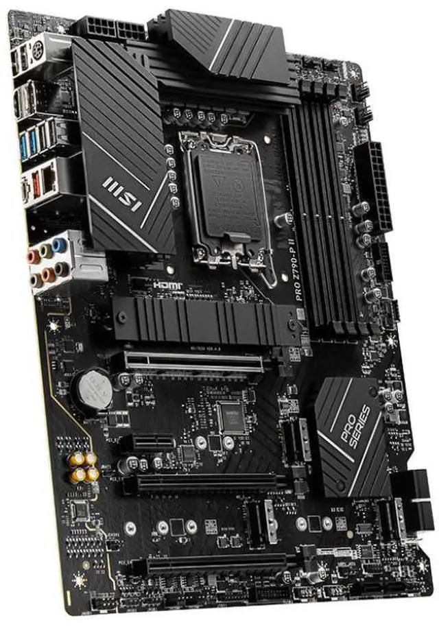 Alt view image 3 of 5 - MSI PRO Z790-P II DDR5 LGA 1700 Intel Z790 SATA 6Gb/s DDR4 ATX Motherboard