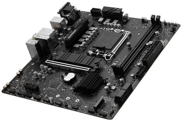 Alt view image 4 of 5 - MSI B760M BOMBER WIFI DDR4 motherboard Supports 12th/13th/14th Gen Intel® Core Processors, Pentium® Gold and Celeron® Processors (LGA 1700)