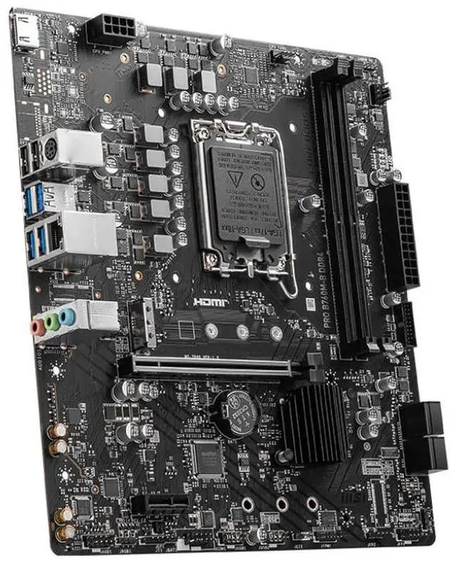 Alt view image 2 of 5 - MSI B760M-B DDR4 motherboard Supports 12th/13th/14th Gen Intel® Core Processors, Pentium® Gold and Celeron® Processors (LGA 1700)