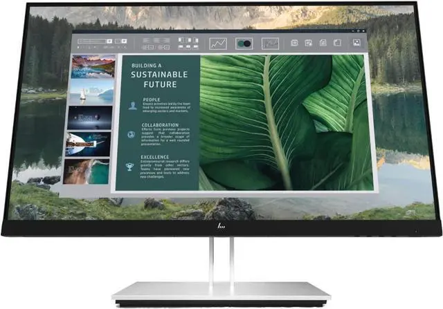 Alt view image 7 of 7 - HP E27q G4 QHD 27" QHD IPS Monitor 5ms GtG 250 nits Anti-glare Edge-lit Contrast Ratio: 1000:1 Aspect Ratio 16:9 Tilt -5 to +23° Vesa 100 mm HDMI DisplayPort - 9VG82AA